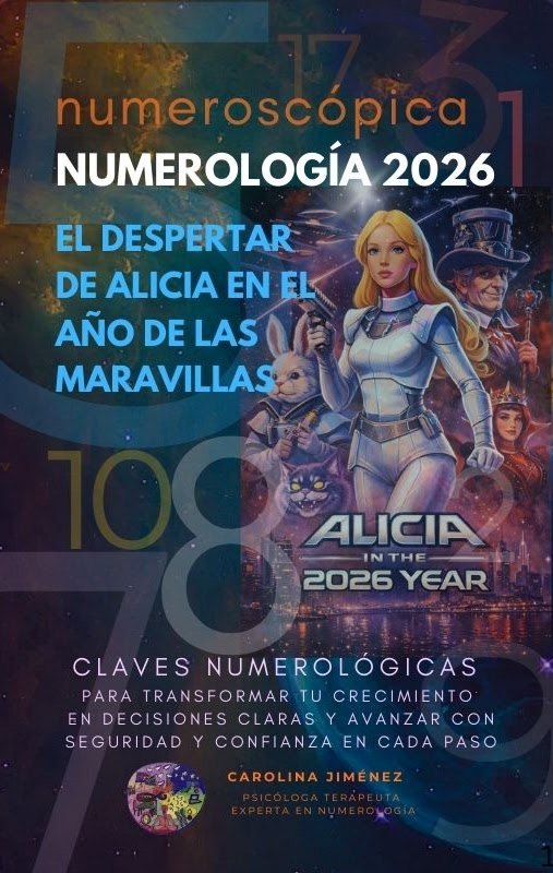 Portada del ebook Numerología 2026, El despertar de Alicia
